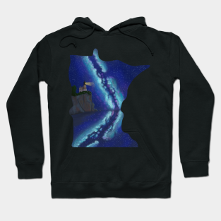 Split Rock Lighthouse Hoodie - Minnesota Split Rock Lighthouse by EcoElsa